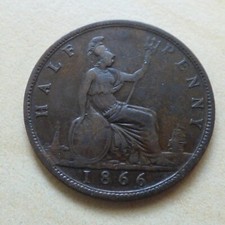 Queen Victoria Half-Penny