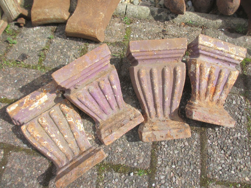 Antique iron bath feet - iron, legs