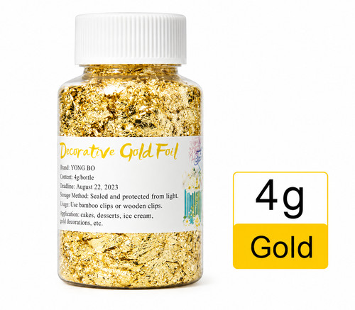 24k edible gold - gold, leaf