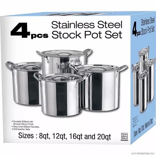 4pc large stainless - 4pc,