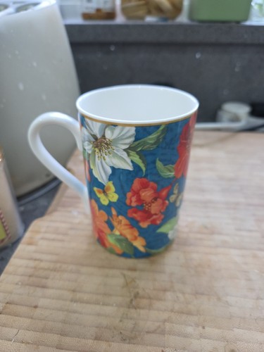 Spode mani mug blue - made, in