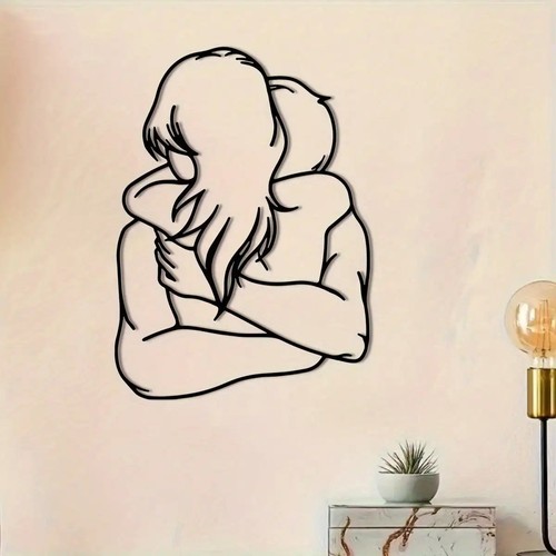 Metal couple wall art - couple,