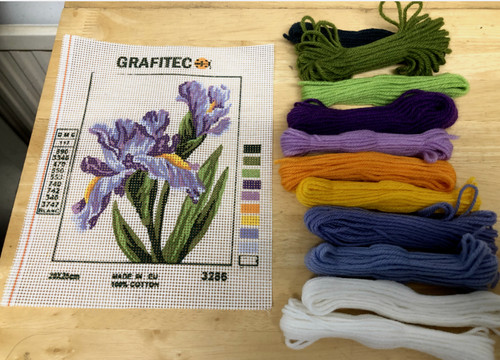 Grafitec tapestry kit irises - grafitec, kit-