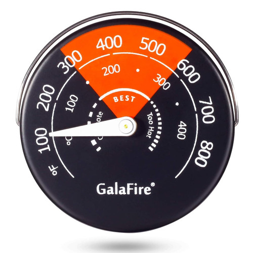 Wood stove thermometer - wood,