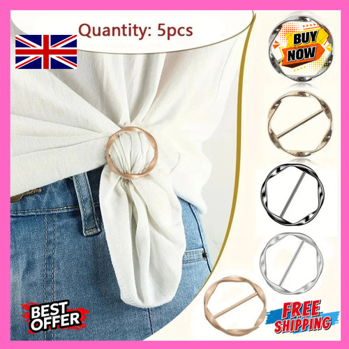 5pcs metal scarf ring - scarf, clips