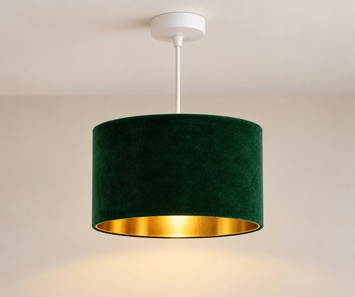 Green velvet metallic gold - metallic,