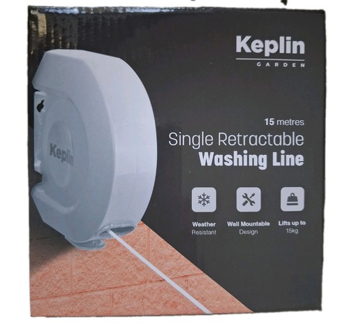 Retractable washing line 15m - line,