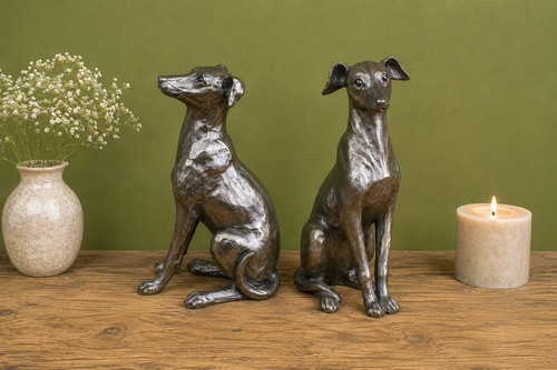 Pair two bronze - of,