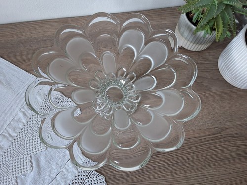 Art deco frosted - and, clear