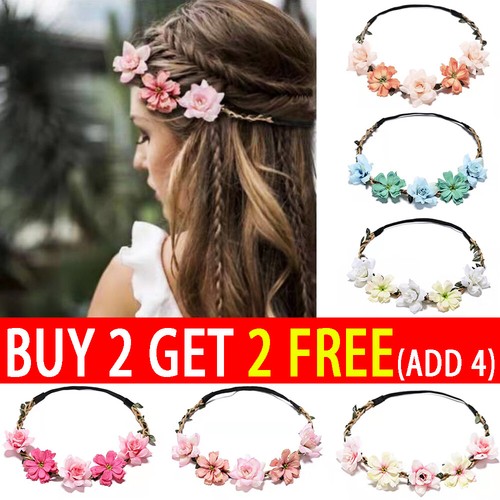 Flower headband head garland - headband,