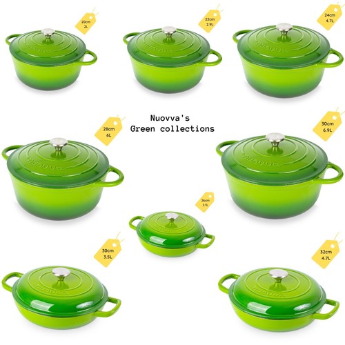 Non stick enamelled casserole - non-stick,