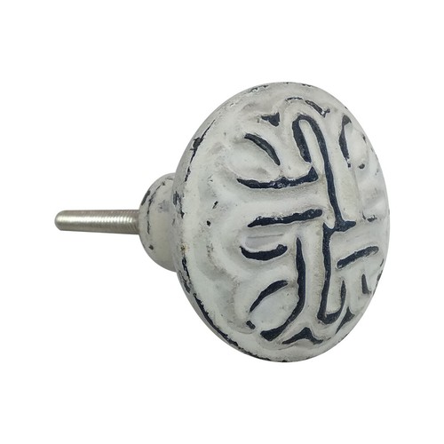 Distressed white vintage cast - white,