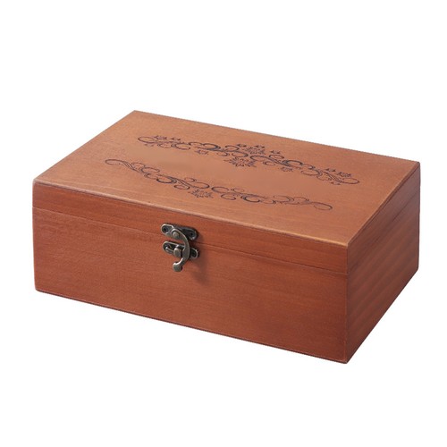 Wooden storage box vintage - wooden,