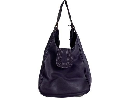 Boden leather hobo bag purple - boden,