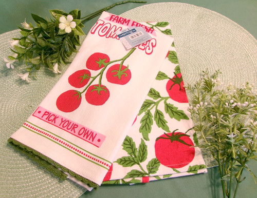 Tomatoes kitchen towels x - kitchen,