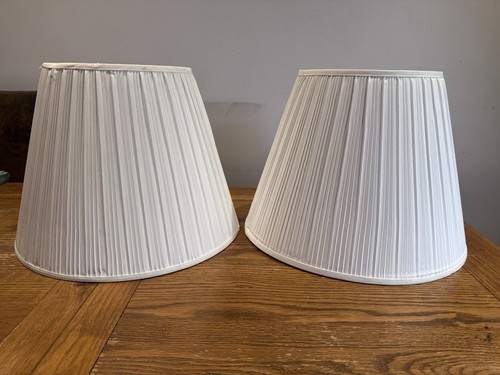 Pair white large lamp - large,