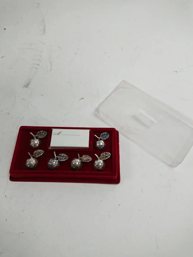 Vintage silver plated apple - vintage,