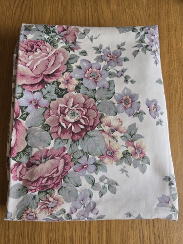 Vintage floral rose curtains - vintage,