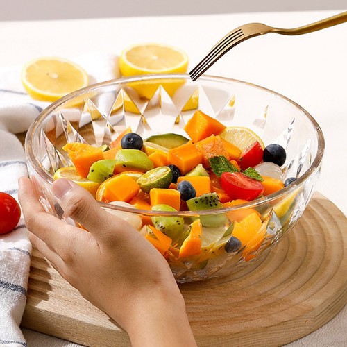 22cm round clear bowl - round,