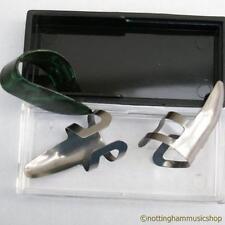 BANJO PICKS-2 STAINLESS STEEL FINGER 1 PLASTIC THUMB PLECTRUMS BANJO DOBRO ETC