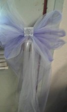 10 Wedding Pew Bows Lavender