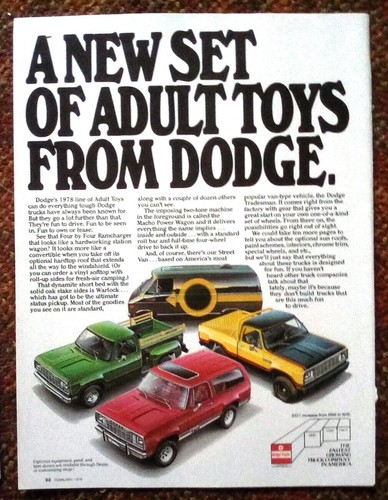 1978 dodge adult toys ram - 1978,