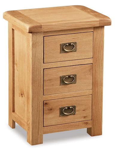 Rustic oak bedside table - rustic,