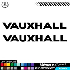 2 x VAUXHALL Vinyl Sticker Decal Car Window Bumper Graphic Livery Race Rally