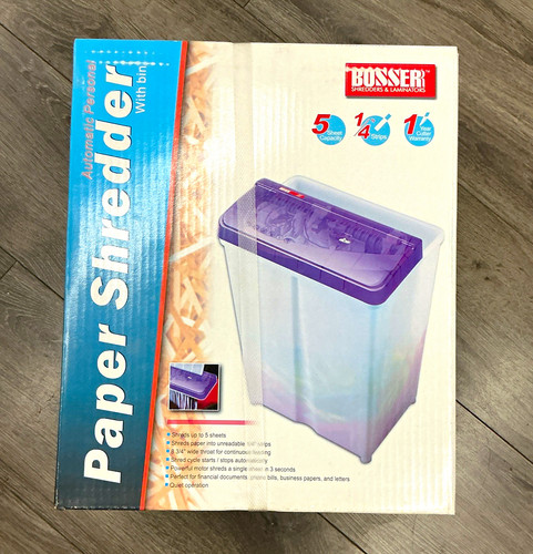 Bossr paper shredder - shredder, w/