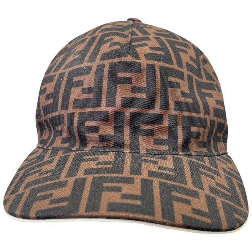 Fendi men logo cap - men's, brown