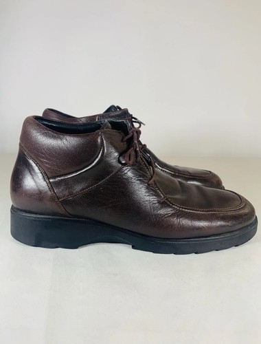 Clarks brown leather chukka - brown,