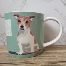 Ulster Weavers Bone China Mug Cup Jack Russell Winner 1962 Dog Duck Egg Blue 
