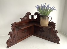 Antique Shelf Corner Mahogany