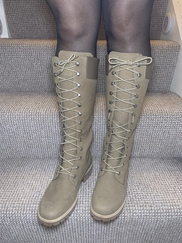 Timerland grey knee high boots - knee,