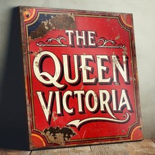 Queen Victoria Pub Sign Bar