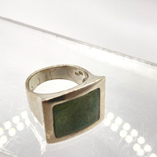 Chunky mens signet ring 925