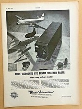 1958 Aircraft Advert BENDIX