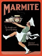 Marmite, Retro metal Sign/Plaque Wall vintage / Kitchen Gift