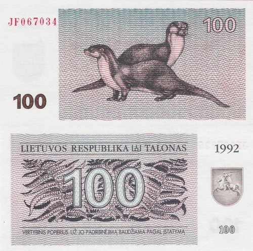 Lithuania 1992 100 talonas - 1992,