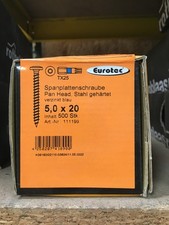 EUROTECH PANHEAD SCREW 5 X 20 QTY 500PCS