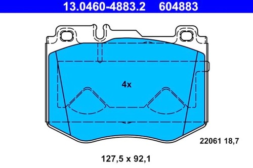 Disc brake pad set - disc,