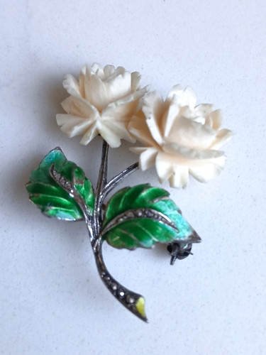 Vintage marcasite green - vintage,