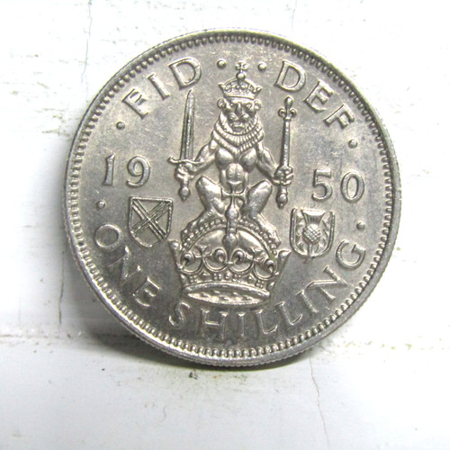 1950 one shilling coin - one,