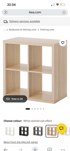 Ikea kallax 2x2 wood storage - ikea,