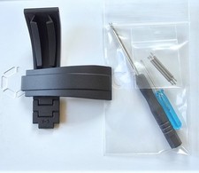 Aftermarket 20mm Black Silicone Rubber Watch Strap Rolex Range. Highest Quality.