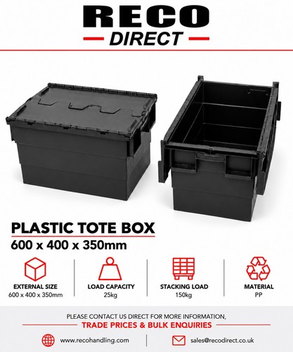Large used tote box - used,