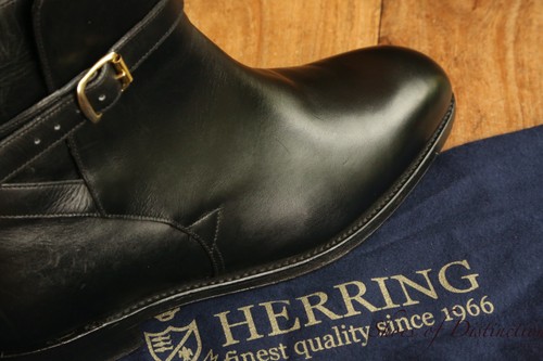 Barker herring black leather - x,