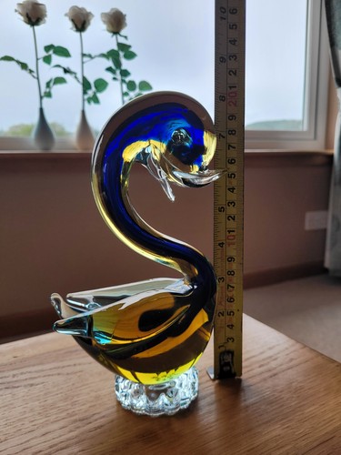 Vintage murano glass swan - vintage,