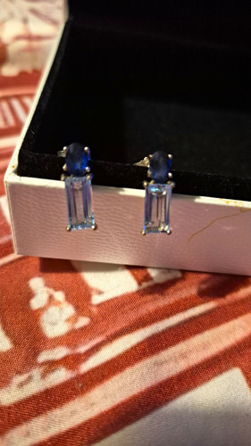 Silver tanzanite and topaz - tanzanite,