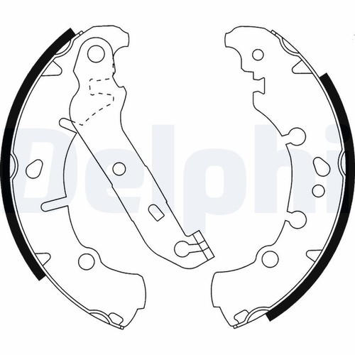 Delphi ls1912 brake shoe - ls1912, set